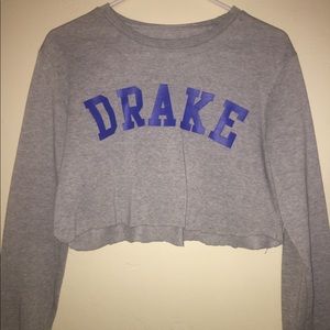 Long sleeve Drake crop top